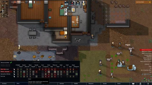 RimWorld Gameplay: Unedited footage of Survivalist Group. (Part 2) смотреть онлайн
