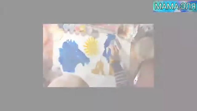 Рождественская ночь. Рисунок гуашью. смотреть онлайн