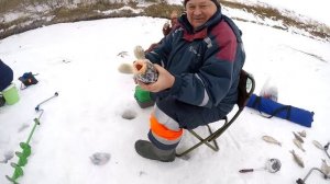 Ловля КАРАСЯ зимой на мормышку и ЗИМНИЙ ФИДЕР