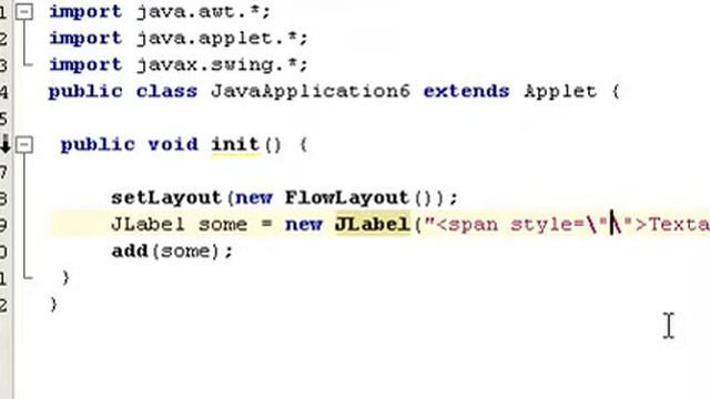 Java Applets Урок 7 - JLabel и HTML смотреть онлайн