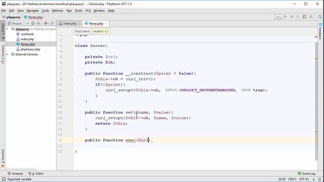 Парсинг сайтов. Парсинг закрытых страниц. Урок 6. Класс Parser. PHP с нуля смотреть онлайн