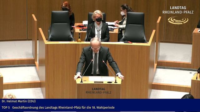 Dr. Helmut Martin: Geschäftsordnung des Landtags Rheinland-Pfalz смотреть онлайн