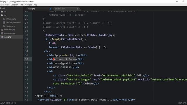PHP OOP & PDO Dynamic CRUD (Lang Bengali): Part-09 смотреть онлайн