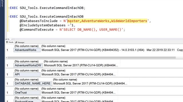 SDU Tools 111 Execute Command in each Online SQL Server Database смотреть онлайн
