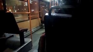 Верчерняя поездка на Автобуси МАЗ 107.066 маршрут 107 Вокзал - автобусный парк номер 6 ( в Гомеле)