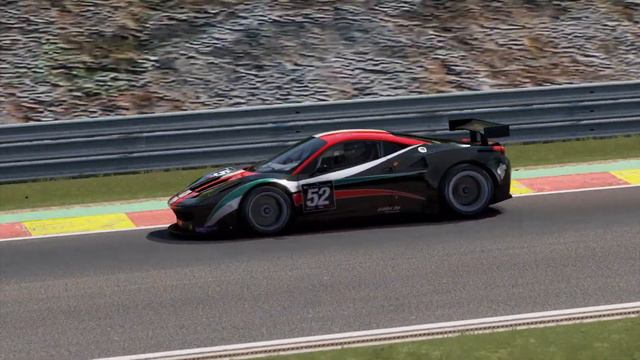 Assetto Corsa Ferrari GT2, Spa смотреть онлайн