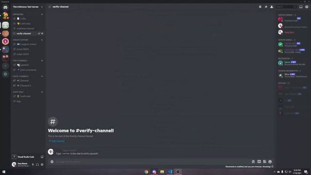 How To Create A Verify Command | Discord JS Tutorial смотреть онлайн