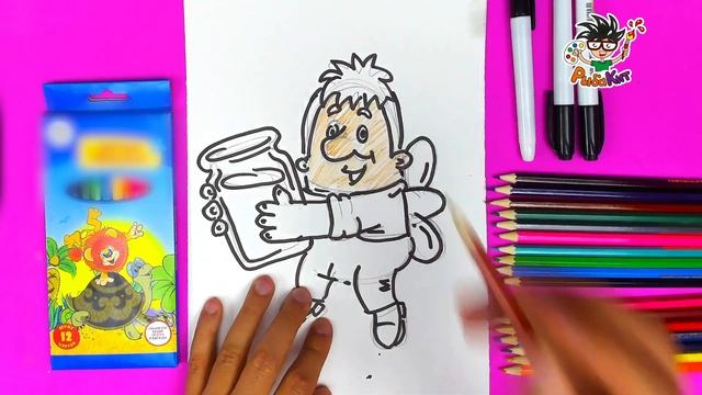 Рисуем КАРЛСОНА из мультика смотреть онлайн