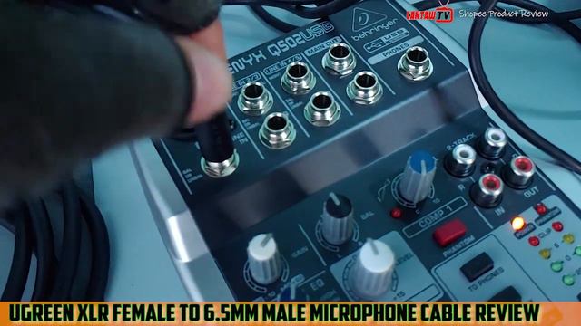 Maganda sa Recording 👉 UGREEN XLR MICROPHONE CABLE #shopee Review using Behringer Q502 USB Mixer смотреть онлайн