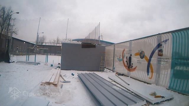 Строительство гаража из сэндвич-панелей | #timelapse 04 смотреть онлайн