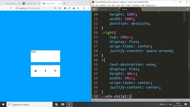 3D Flip Share Button With CSS | CSS 3D смотреть онлайн