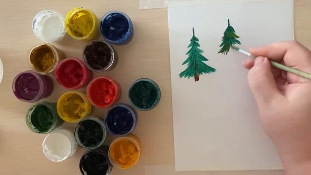 Как научиться рисовать ЁЛКУ - пошаговый урок рисования для детей смотреть онлайн