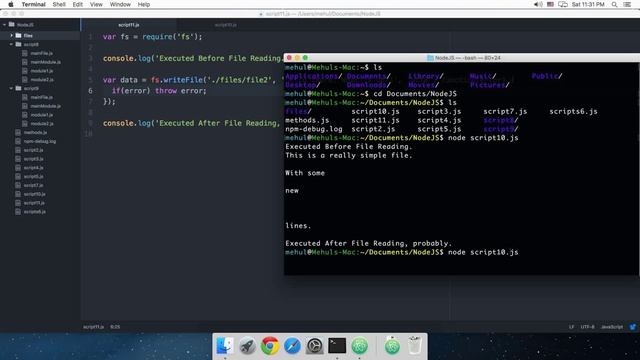 NodeJS Tutorial 11: Filesystem - Writing To Files смотреть онлайн