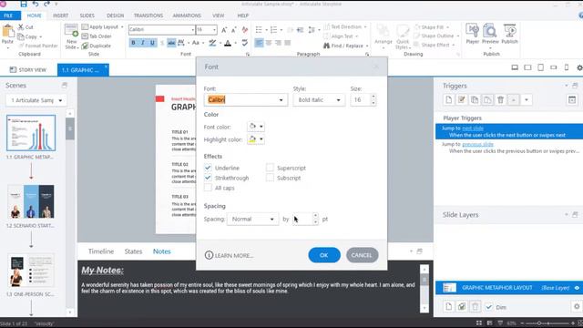 20. Articulate Storyline 360 Tutorial: Adding and Formatting Slide Notes