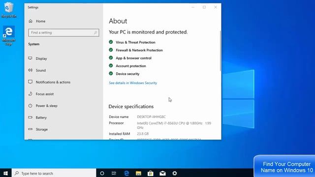 How to Find Your Computer Name on Windows 10 смотреть онлайн