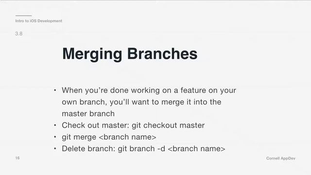 Intro to iOS Development: Lecture 8 - Git and GitHub смотреть онлайн