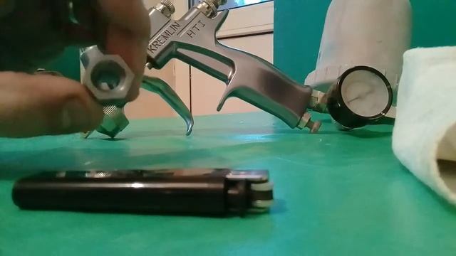 Краскопульт Kremlin G M22 HTI ремонт бочка.ч1