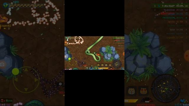 I play with bots(Little big Snake)Играю с ботами(Литл биг Снейк) смотреть онлайн