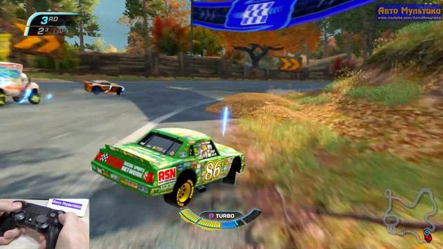 Cars 3: Driven to Win: Chick Hicks Race Thomasville Logging Camp - PS4 Games Walkthrough #20 смотреть онлайн