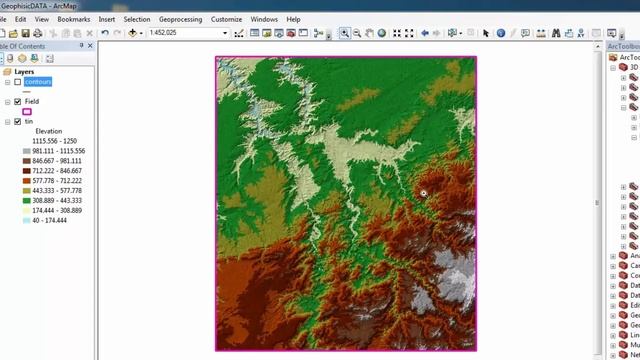 Create TIN, DEM and Slope from Contour Line by ArcGIS смотреть онлайн