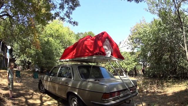Грузия / Коджори / палатка АП-1 / Мерседес W123 1984г. смотреть онлайн