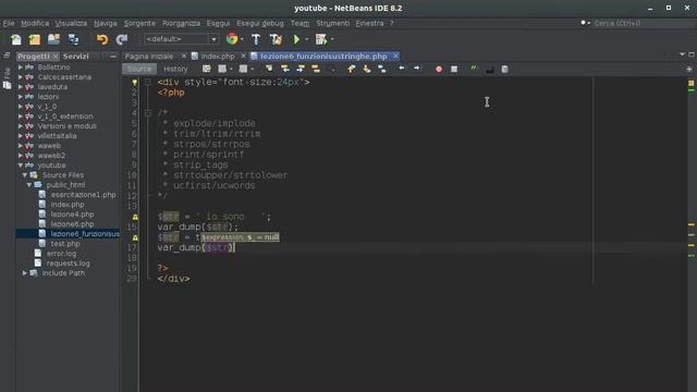 PHP 7 Tutorial [ITA] funzioni explode, implode, trim #8 смотреть онлайн