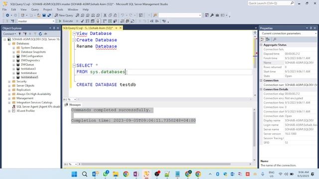 View all Databases, Create New database, Rename Database in SQL SERVER | MS SQL Tutorials смотреть онлайн