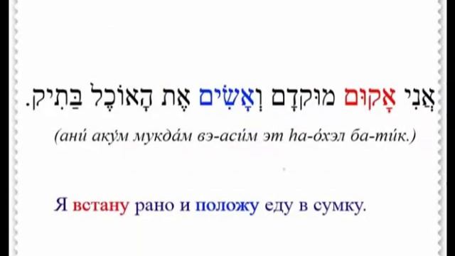Урок № 70 Пустые глаголы в будущем времени и повелительном наклонении "лёгкого" биньяна (часть 2) смотреть онлайн