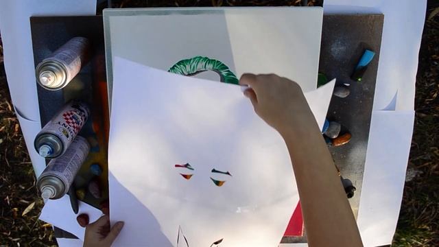 Drawing Joker With Stencils - Spray Paint Art