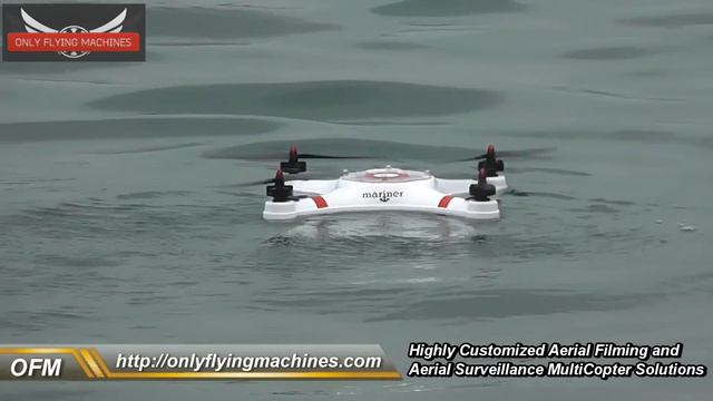 Mariner Quadcopter Takeoff and landing from River смотреть онлайн