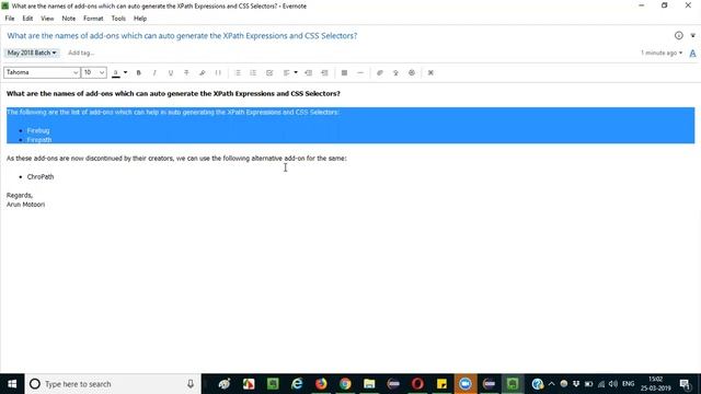 Selenium Interview Question 38 - Add-ons for auto generating XPath Expressions and CSS Selectors? смотреть онлайн