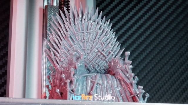 Perfect 3DP Resin Cast Iron Throne  @gameofthrones Resinlapse Phrozen Mini 4k Mono Timelapse
