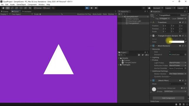 Rendering a Quad | Runtime Mesh Generation | Game Mathematics Series | Unity Engine смотреть онлайн