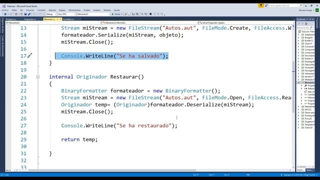 Patrón Memento II - 45 - Patrones de Diseño de Software смотреть онлайн