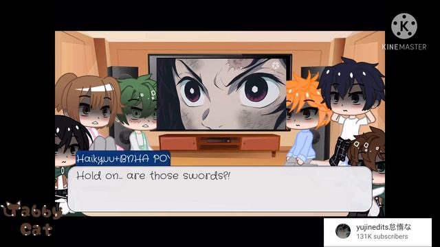 Animes React to Each Other | pt 1/5 | BNHA, Haikyu, AoT, Demon Slayer смотреть онлайн