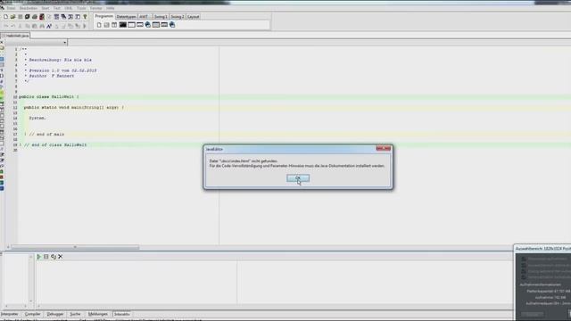 01_Erste Schritte mit dem Java-Editor смотреть онлайн