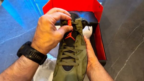 Nike AIR Jordan 6 Travis Scott Cactus Jack green olive (2019) - New with Box