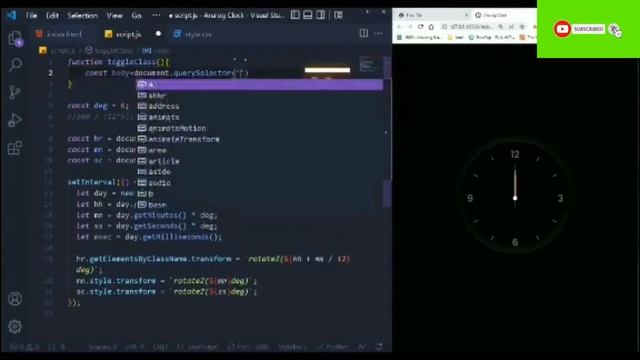 Beautiful Analog Clock using HTML, CSS & Javascript | Analog clock with custom paint смотреть онлайн