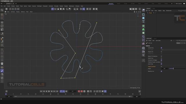 0097. spline line cut tool in cinema 4d смотреть онлайн