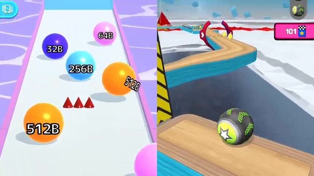 Ball Run 2048 ✅ Going Balls - MAX Levels ⭕ Android IOS Gameplay смотреть онлайн