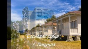 Пансионат Сосновая роща, Пицунда, Абхазия. Презентация. Обзор
