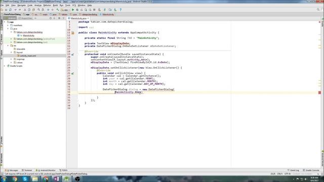 Android Beginner Tutorial #25 - DatePicker Dialog [Choosing a Date from a Dialog Pop-Up] смотреть онлайн
