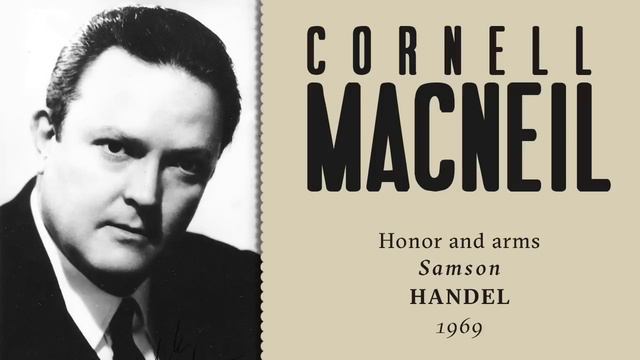 Can A Dramatic Baritone Sing Handel? Cornell MacNeil In Samson: Honor And Arms - 1969 #RARE