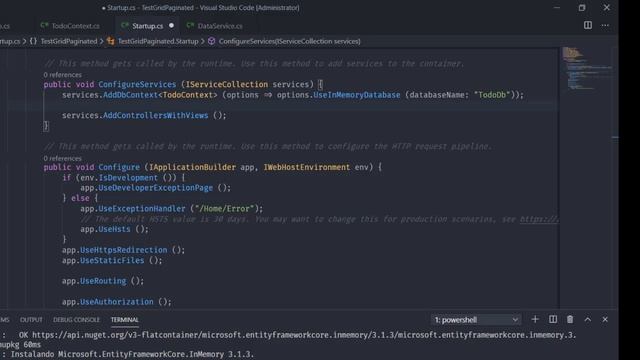 Dicas - .NET Core - Trabalhando com paginação no MVC usando EF e banco de dados em memória смотреть онлайн