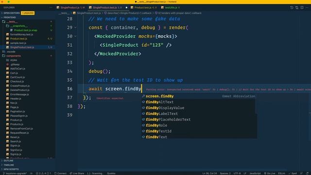 77 Mocking GraphQL Data Requests смотреть онлайн