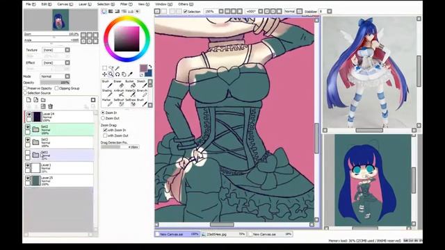 Speedpaint: Stocking Anarchy, Panty and Stocking with Garterbelt [Timelapse] смотреть онлайн