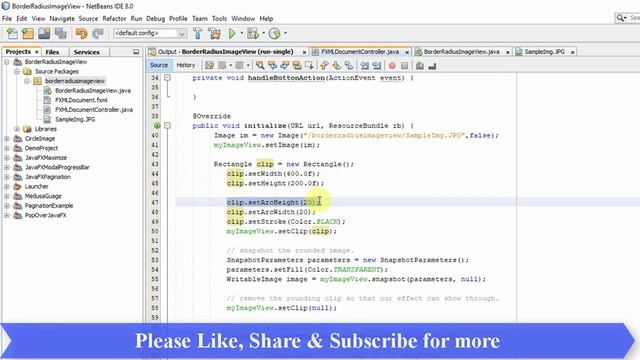 Rounded corner Image with ImageView | JavaFX Tutorial смотреть онлайн