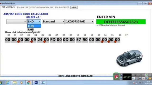 Vw Audi Skoda Seat Abs Esp Long Coding Calculator