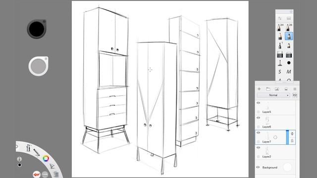 INDUSTRIAL & PRODUCT DESIGN SKETCHING : ep. 28 - BOOKSHELF 2 (Timelapse) #idsketching смотреть онлайн