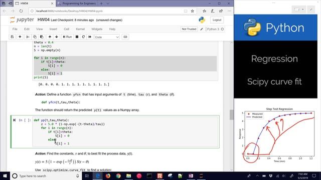 Python ? Curve Fit with Step Test Data смотреть онлайн